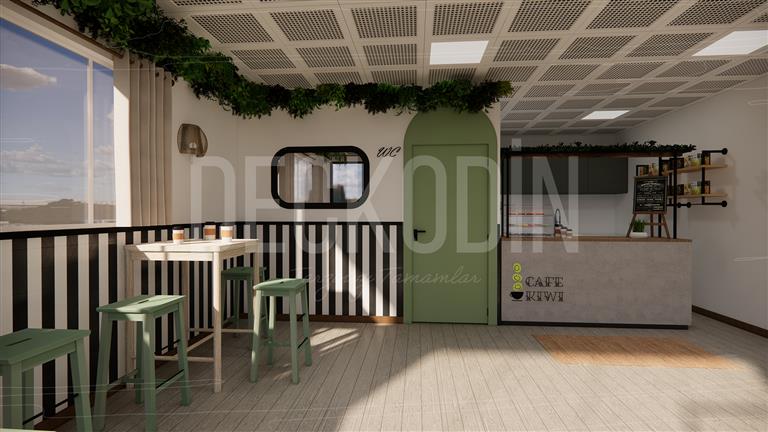 izmir minimalist cafe.